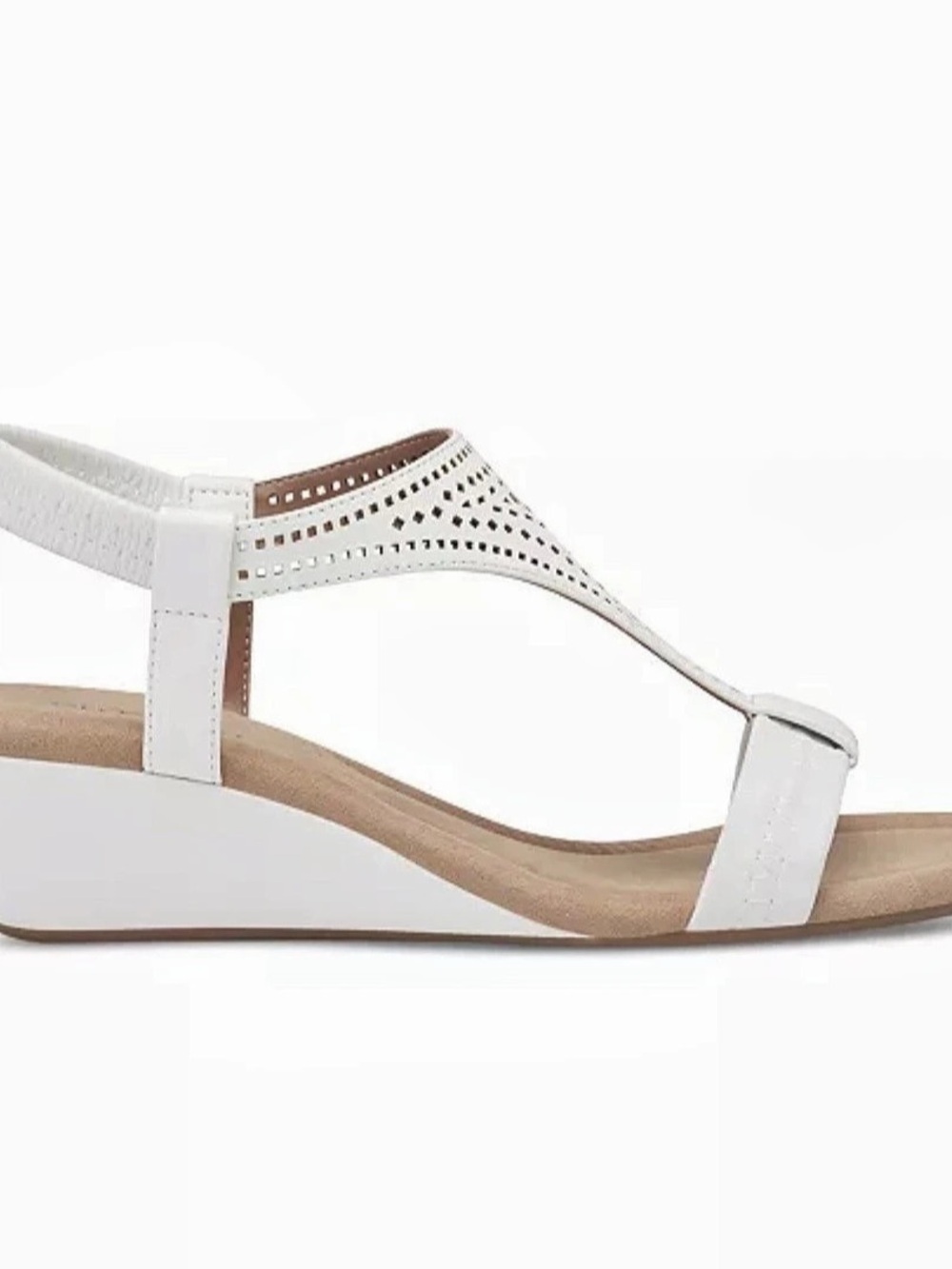 Alfani step flex Women's off white Wedge Sandals Like New